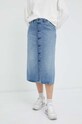 G-Star fustă din denim uni albastru D23311.D313