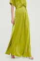 Svilena suknja Gestuz Sivala zelena