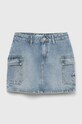 Παιδική τζιν φούστα Calvin Klein Jeans βαμβάκι μπλε IG0IG01825.PPYX