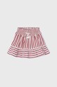 Mayoral fusta din bumbac pentru copii curele rosu 3903.6F.MINI.PPYX