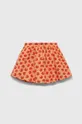 pomarańczowy United Colors of Benetton spódnica bawełniana dziecięca Dziewczęcy