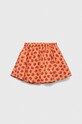 Παιδική βαμβακερή φούστα United Colors of Benetton 4INNG000C.P.SEASONAL πορτοκαλί SS23
