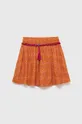 oranžová Dievčenská sukňa Sisley Dievčenský