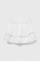 Abercrombie & Fitch fusta din bumbac pentru copii uni alb KI243.3025