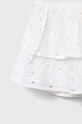 Fete Abercrombie & Fitch fusta din bumbac pentru copii KI243.3025 alb