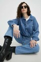 Wrangler jeansy Mom Straight Rhea niebieski W27M58Z19