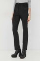 Guess pantaloni drept negru W3RA0M.WE0L0