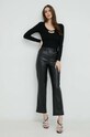 Guess pantaloni W3RA0M.WF8P0 negru AW23