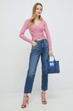 Guess jeansi Mom Jean W3RA21.D4VI3 albastru SS23