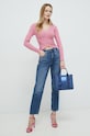 Guess jeansi Mom Jean W3RA21.D4VI3 albastru SS23