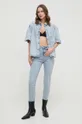 Karl Lagerfeld jeansy Ikonik 2.0 niebieski