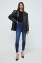 Patrizia Pepe jeansy CP0367.D1HIB granatowy SS24