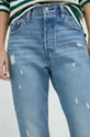 niebieski Levi's jeansy 501 Original Cropped