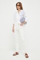 Twinset jeansy 231TP2560 beżowy SS23