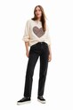 Desigual jeansy Planet friendly czarny 23SWDDX1