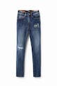 Desigual jeansy 23SWDD51 niebieski
