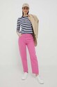 Τζιν παντελόνι United Colors of Benetton 4LYX575C3.0K9 ροζ SS23
