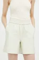 beige Birgitte Herskind shorts in pelle Lava Donna