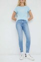Džíny Lee Scarlett High Zip Planet friendly modrá L31BGUB43