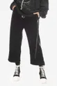 negru Rick Owens pantaloni de catifea cord De femei