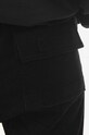 Κοτλέ παντελόνι Rick Owens μαύρο DS02B4323.VS.BLACK