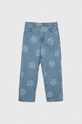 United Colors of Benetton jeansy dziecięce z regulacją niebieski 4VUGCE01H.G.SEASONAL