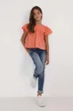 fioletowy Mayoral jeansy dziecięce Dziewczęcy
