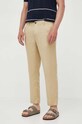 Льняные брюки United Colors of Benetton 4AGH55JU8.393 бежевый SS23
