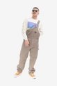 beige Rick Owens cotton overalls Stan Ray Earls Bib Men’s