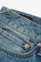 kék Evisu farmer Graffiti Daruma Pocket Printed Jeans
