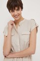 Plátěný overal Pepe Jeans Alina béžová PL230428.836