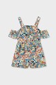 Dětský bavlněný overal Mayoral květinový vícebarevná 6845.8G.JUNIOR