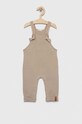 United Colors of Benetton kombinezon niemowlęcy dzianina beżowy 3GEBAT00J.W.SEASONAL