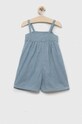 United Colors of Benetton kombinezon bawełniany dziecięcy 47PQGT008.P.SEASONAL niebieski SS23