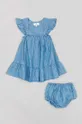 μπλε Παιδικές βαμβακερές φόρμες zippy Για κορίτσια