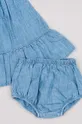 niebieski zippy kombinezon bawełniany dziecięcy