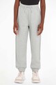 Calvin Klein Jeans spodnie dresowe bawełniane dziecięce nadruk szary IU0IU00285.PPYX