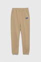 Fila pantaloni de trening din bumbac pentru copii bumbac bej FAT0263