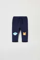 niebieski OVS spodnie dresowe bawełniane niemowlęce Chłopięcy