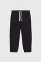 Sisley pantaloni tuta in cotone bambino/a nero