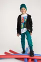 τιρκουάζ Παιδικό βαμβακερό παντελόνι Coccodrillo Για αγόρια