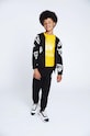 Dkny spodnie dresowe dziecięce z elastanem czarny D24783.162.174