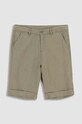 Detské ľanové šortky Coccodrillo ľan zelená WC3119502EJB