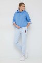 Tepláky Tommy Hilfiger WW0WW37435.PPYX modrá SS23