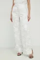 Παντελόνι Calvin Klein λευκό