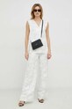 Calvin Klein pantaloni alb K20K205508.PPYX