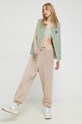 Tommy Jeans pantaloni de trening din bumbac DW0DW14995.PPYX maro SS23