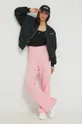 Παντελόνι Tommy Jeans ροζ