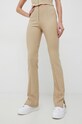 Hlače Calvin Klein Jeans Z elastanom bež J20J220529.PPYX