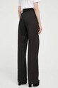 Odzież Love Moschino spodnie z domieszką lnu W.P.B11.80.T.465A czarny